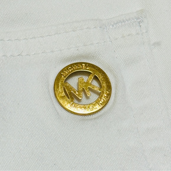 MICHAEL KORS Cropped Skinny White Jeans Sz 10 NWT - Picture 7 of 11